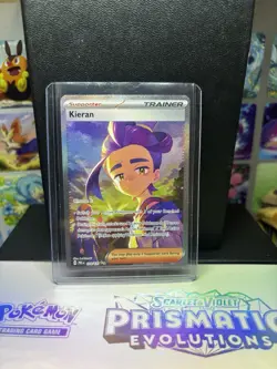 Pokemon TCG Kieran Sir 174/131 Prismatic Evolutions Holo Card - Image 1