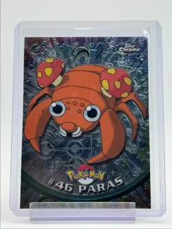 PARAS 1999 TOPPS CHROME POKEMON TV ANIMATION SERIES 1 BLUE LOGO 46 Q0899 - Image 1