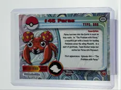 PARAS 1999 TOPPS CHROME POKEMON TV ANIMATION SERIES 1 BLUE LOGO 46 Q0899 - Image 2