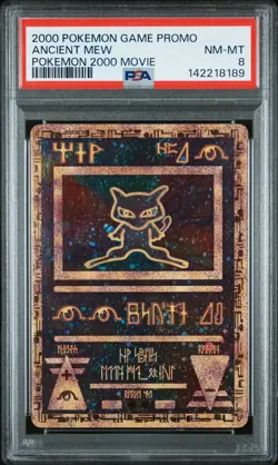 2000 POKEMON GAME MOVIE POKEMON 2000 MOVIE ANCIENT MEW PSA 8 - Image 1