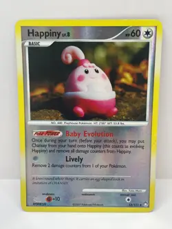 Pokemon TCG Mysterious Treasures Happiny Reverse Holo Uncommon 52/123 HP - Image 1