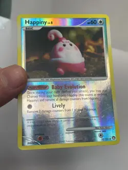 Pokemon TCG Mysterious Treasures Happiny Reverse Holo Uncommon 52/123 HP - Image 2