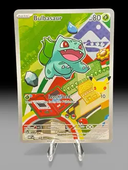 Pokemon TCG Bulbasaur 037/MEP Basic 80 HP Leech Seed Regular Plant 2023 - Image 1