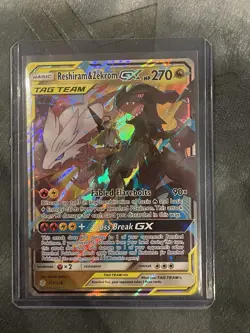 Pokemon TCG Reshiram & Zekrom GX 157/236 Cosmic Eclipse Ultra Rare S&M - Image 1