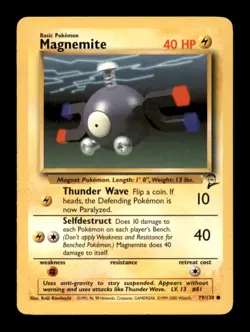 MAGNEMITE 79/130 C BASE SET 2 POKEMON NM/M - Image 1