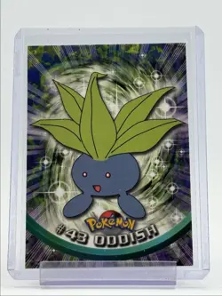 ODDISH 1999 TOPPS CHROME POKEMON TV ANIMATION SERIES 1 BLUE LOGO 43 Q0899 - Image 1