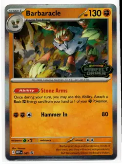 2026 Pokemon - Perfect Order - Deck Excl. HOLO stamped promo Barbaracle #65 - Image 1