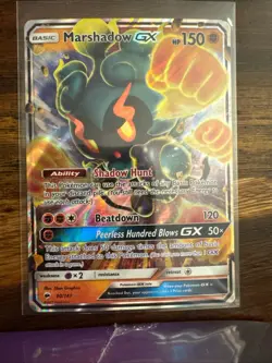 Marshadow GX 80/147 Holo GX Rare Burning Shadows Pokemon Holo Near Mint - Image 1