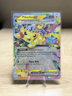 Pikachu EX, 057/191, Double Rare, Sv08: Surging Sparks, Pokemon TCG, NM - Image 1