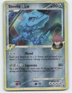 2009 Pokemon, Rising Rivals, #51/111 Steelix GL, Reverse Holo Uncommon (b) - Image 1
