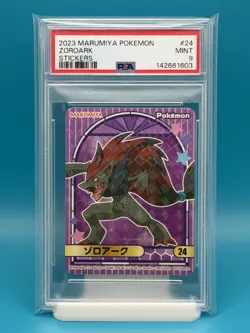PSA 9 - 2023 POKEMON MARUMIYA ZOROARK STICKER - Image 1