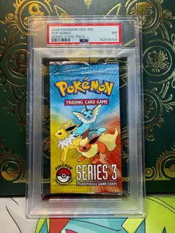 Pokemon Pop Series 3 Graded Pack 2006 Flareon Vaporeon Jolteon PSA 7 Near Mint - Image 1