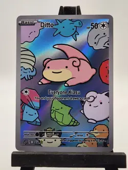 After Skool Hobby Ditto Slowpoke Series 2 Holo Pokemon Fan Art Genetic Mystery - Image 1