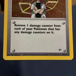 Pokemon TCG BROCK TRAINER 15/132 ☆ HOLO RARE GYM HEROES UNLIMITED LP-MP - Image 3