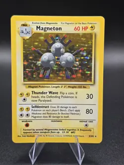 Pokemon TCG Magneton Base Set 9/102 Holo 1999-2000 Wizards Base Set Copyright... - Image 1