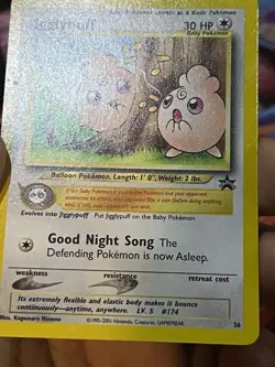 Pokemon TCG Igglybuff Wizards Black Star Promos #36 Promo - Image 3