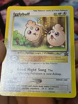 Pokemon TCG Igglybuff Wizards Black Star Promos #36 Promo - Image 4