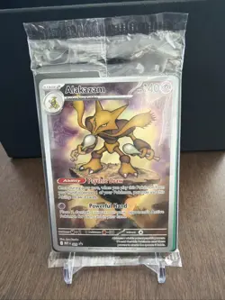 Sealed Alakazam FA 009 Pokemon TCG Black Star Promo Mega Evolution Full Art NM - Image 1