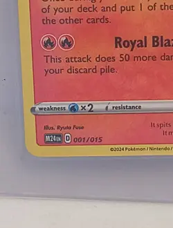 CHARIZARD 001/015 2025 MCDONALD'S PROMO POKEMON TCG NM - Image 2
