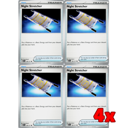 Pokemon TCG 4x Night Stretcher 061/064 Ascended Heroes Playset NM - Image 1