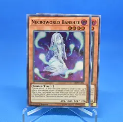 Yu-Gi-Oh! 2x Necroworld Banshee [SR07-EN002] Super Rare 1st Ed NM - Image 1