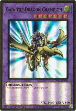 Yugioh! LP Gaia the Dragon Champion - MAGO-EN025 - Premium Gold Rare - 1st Editi - Image 1