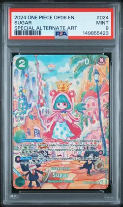2024 ONE PIECE OP06-WINGS OF THE CAPTAIN SPECIAL ALTERNATE ART #024 SUGAR PSA 9 - Image 1