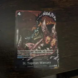 One Piece Carrying On His Will St Topman Warcury OP13-089 Alternate Alt Art NM - Image 3