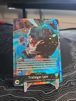 One Piece TCG Trafalgar Law Leader Parallel OP10-022 Alt Art Royal Blood - Image 1