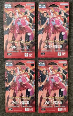 ONE PIECE Heroines EB-03 Sleeved Booster pack English (Lot of 4) Brand New! - Image 1