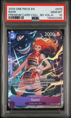 2025 ONE PIECE PREMIUM COLLECTION BEST SELECTION VOL.4 - #070 NAMI PSA 10 - Image 1