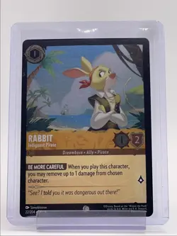 RABBIT 2024 DISNEY LORCANA AZURITE SEA COMMON HOLO B Q4385 - Image 1