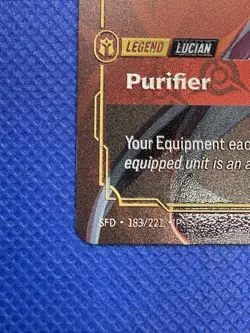 Riftbound METAL Card – Lucian Purifier - Vegas Prize Wall Exclusive - Image 4