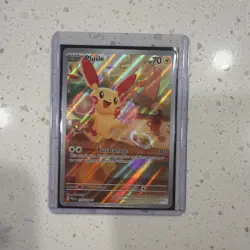 Pokemon TCG Plusle Illustration Rare Card 193/182 Sv04: Paradox Rift - Image 1