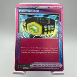 Pokemon Card Temporal Forces ACE Specs Maximum Belt 154/162 Near Mint - Image 1