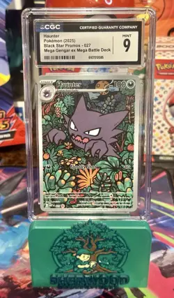 Pokemon TCG: Haunter Black Star Promo Card 027: Mega Battle Deck CGC MINT 9 - Image 1