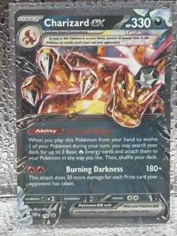 Pokemon Charizard ex EX Promo Holo HP330 Card 161 Scarlet & Violet - Image 1
