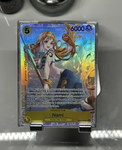 Nami SR One Piece Heroines Edition EB03-053 NM OP Card Foil With Card Protector - Image 1