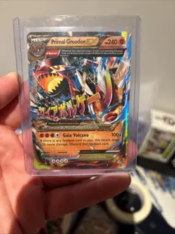 Pokemon TCG Primal Groudon EX Holo Card OMEGA 86/160 XY-Primal Clash - Image 1