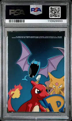 1999 TOPPS POKEMON SERIES 1 CHARACTER CARDS RAINBOW #TV5 STARYU PSA 8 - Image 2