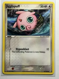 Jigglypuff Crystal Guardians 53/100 LP-NM Pokemon Card - Image 1