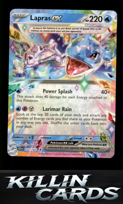 Lapras ex - 032/142 032/142 Pokemon Double Rare SV07: Stellar Crown Card NM - Image 1