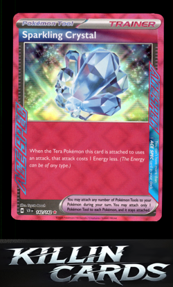 Sparkling Crystal 142/142 Pokemon ACE SPEC Rare SV07: Stellar Crown Card NM - Image 1
