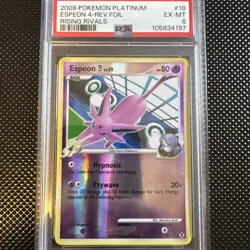 PSA EX-MT 6 Espeon 4 2009 Rising Rivals 18/111 Reverse Holo Pokemon Card - Image 2