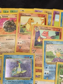 Vintage WOTC Pokemon Card Lot - LP/HP - Holo Rare Lapras - Charmander, Pikachu - Image 4