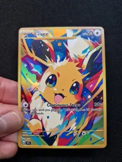 Eevee Holo Full Art Gold Rainbow Holo Custom Promo Art Card - Image 4