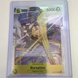 Bandai One Piece Card Game Borsalino EB04-058 Special Holo Blocker SR - Image 1