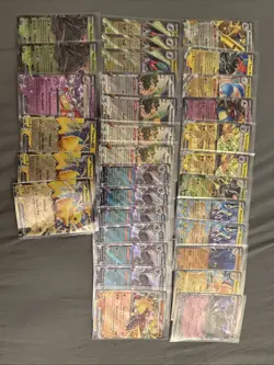 32 Card Lot Pokemon TCG Double Rare EX Half Art Holo PIKACHU ENG - Image 1