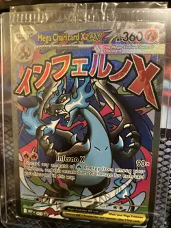 Pokemon TCG Mega Charizard x Ex Promo Card Sealed - Image 1