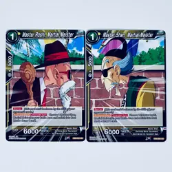 Dragon Ball Super Card Game Master Shen, Martial Meister + Master Roshi Cards - Image 1